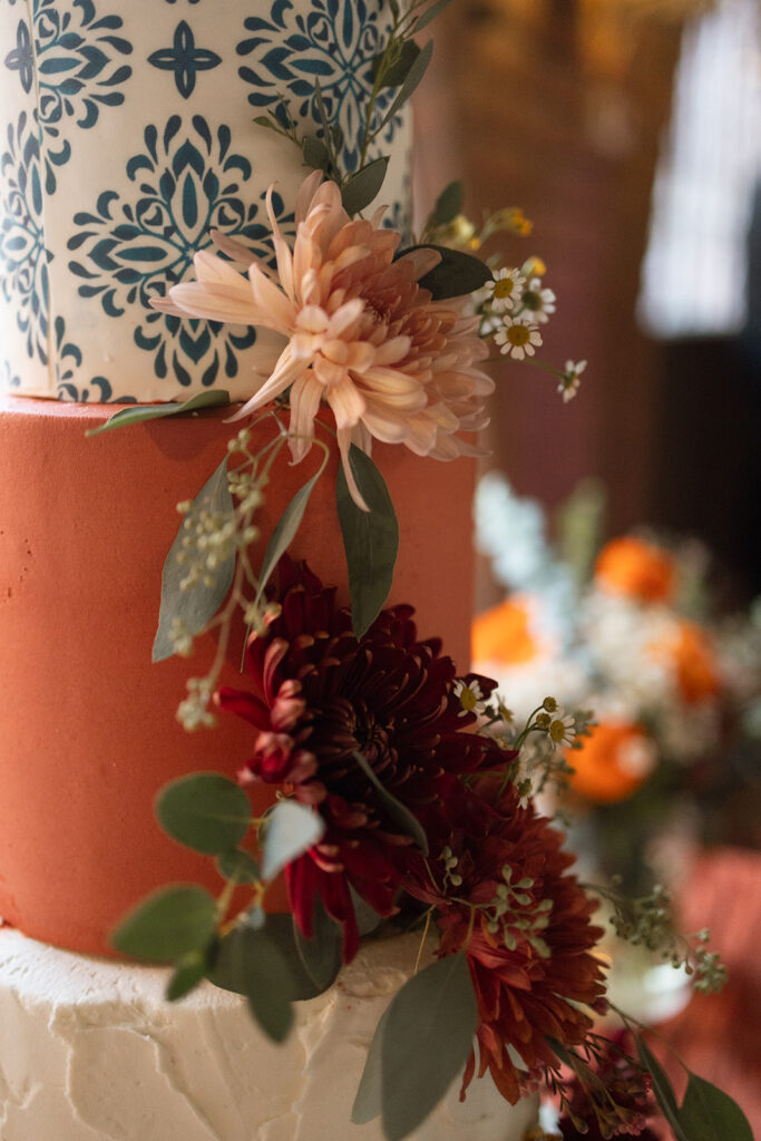 mexican inspired wedding cake, arizona wedding photographers